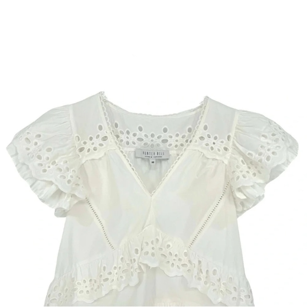 HUNTER BELL Carlton Eyelet Top SIZE XS - Picture 7 of 9